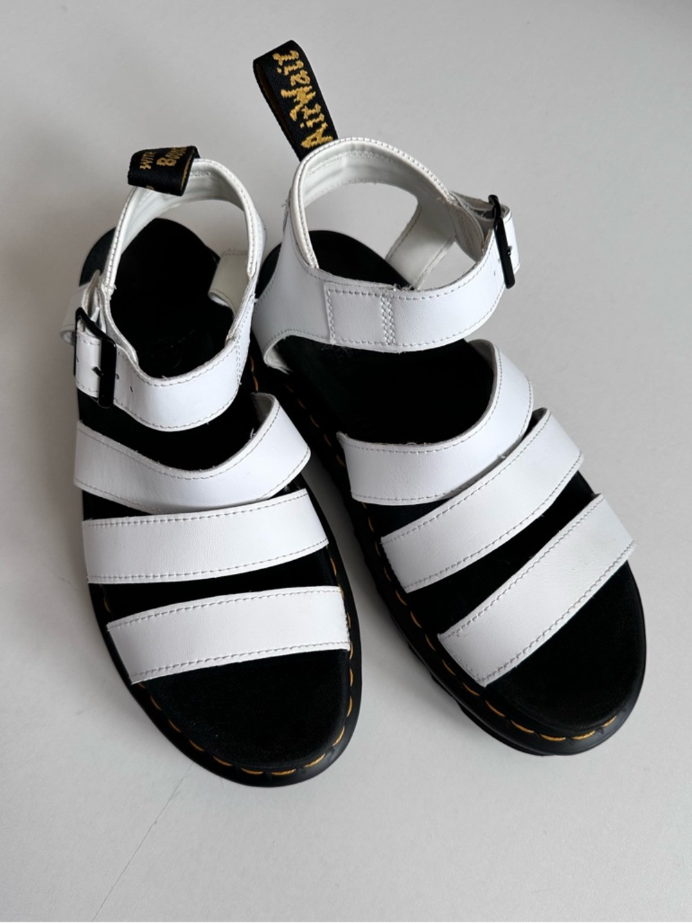 Dr Martens Blaire White Sandals Platform Size 8